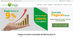 Desktop Screenshot of dondebanco.com