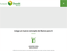 Tablet Screenshot of dondebanco.com